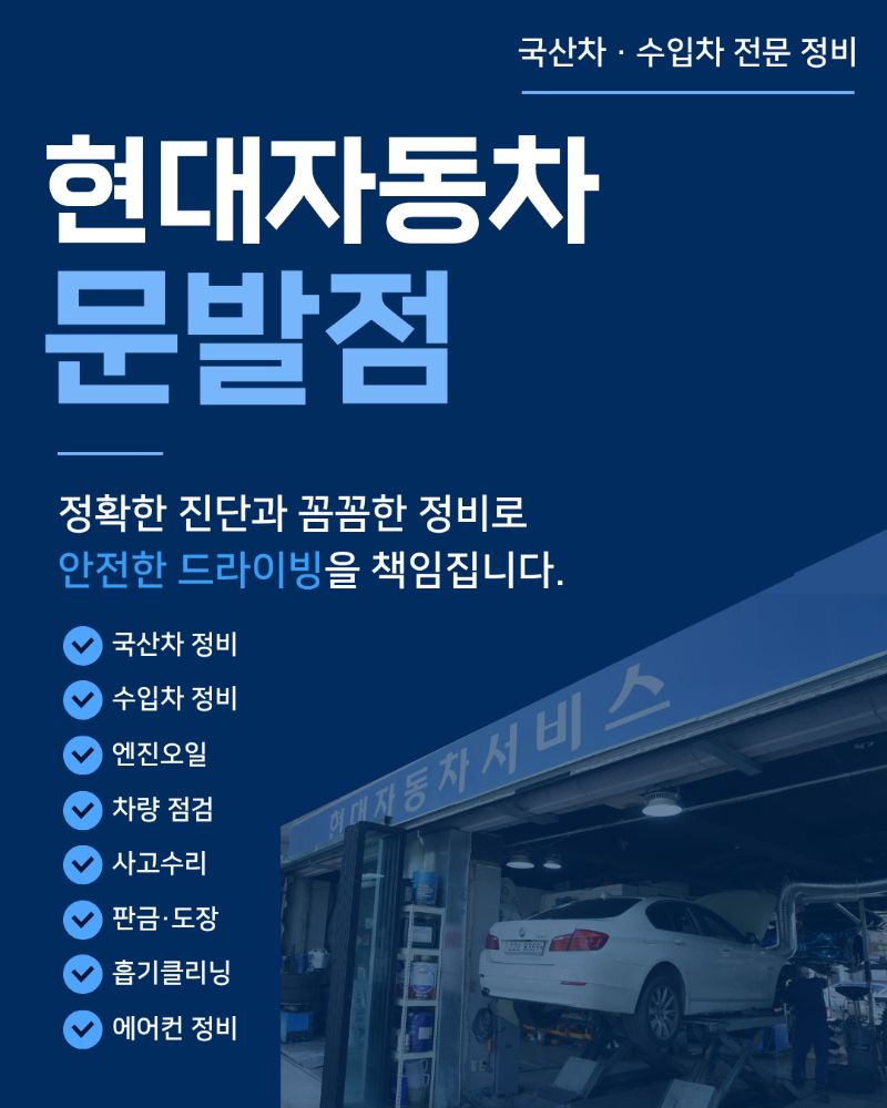 현대자동차 문발점 카센터 경기도 파주시 문발동