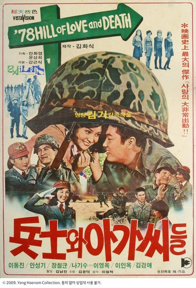병사와 아가씨들 1977 영화 포스터