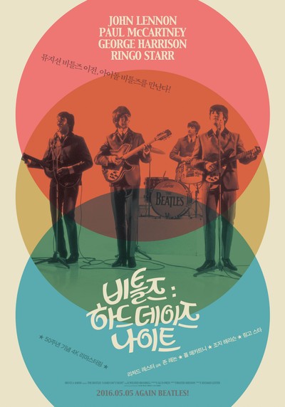 비틀즈: 하드 데이즈 나이트 1964 영화 포스터
