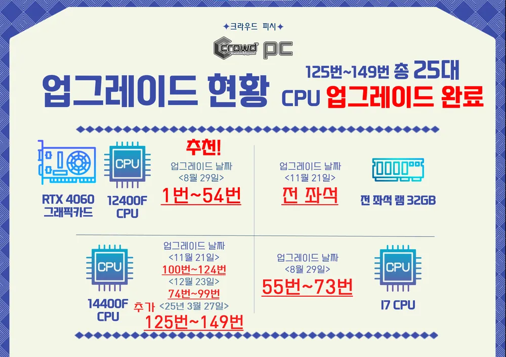 크라우드PC방 군산롯데몰점 대표 이미지