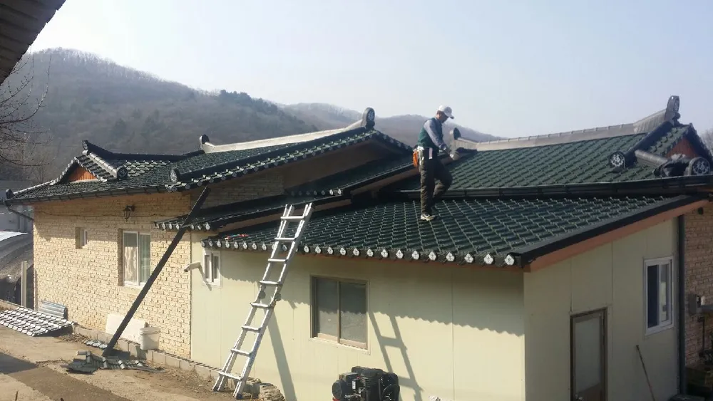 칼라강판지붕개량 아스팔트슁글지붕 집수리건축 대표 이미지