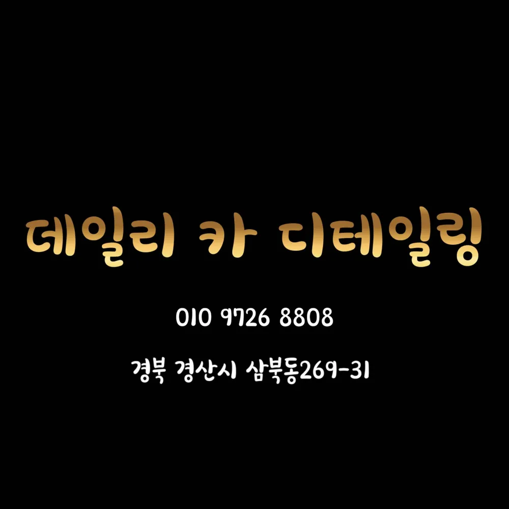 데일리카 디테일링 대표 이미지