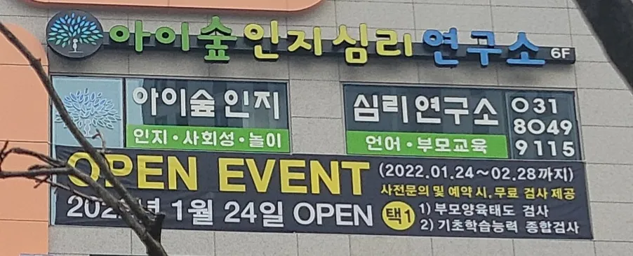 아이숲인지심리연구소 대표 이미지