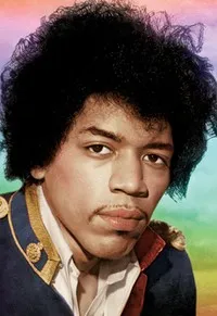 가수, 기타연주가인 지미 헨드릭스의 대표 이미지